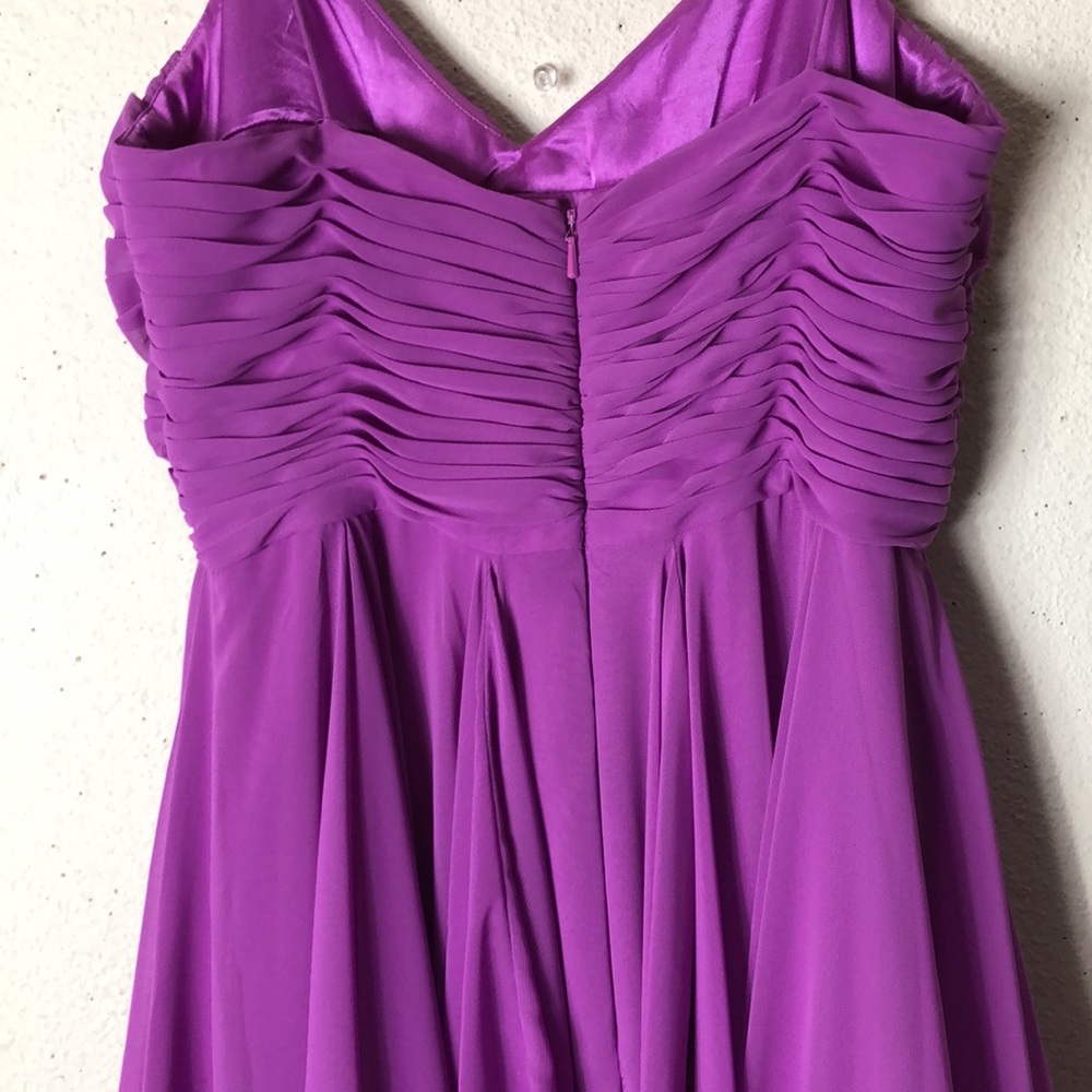 Aidan Mattox Pink multi layer Ruffled Cocktail Mini Dress - Picture 7 of 9
